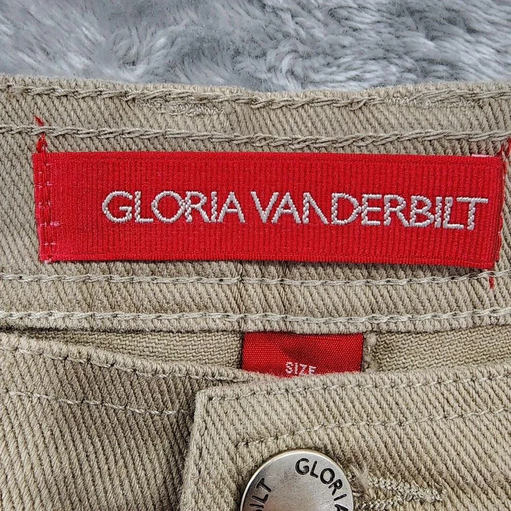 NEW Vintage 90s Gloria Vanderbilt Jeans Womens 12 Beige Tan High Rise Tapered‎
